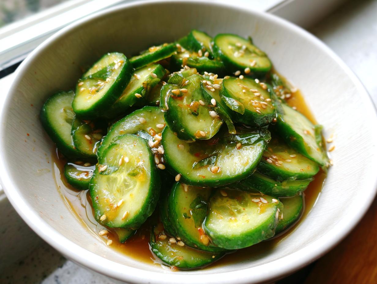 asian cucumber salad - Featured