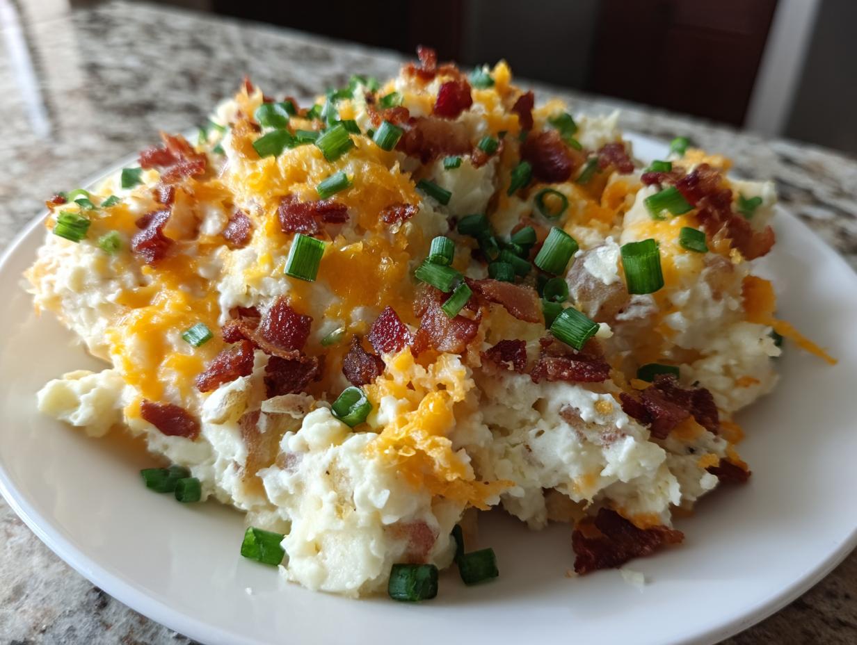 baked potato salad - Featured