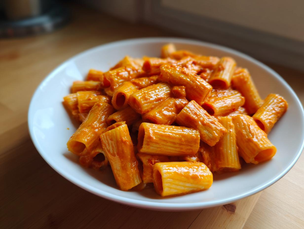 creamy tomato pasta - Featured