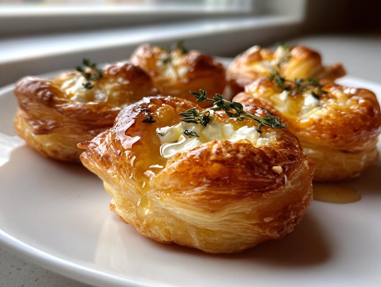 goat cheese and honey bites - Featured