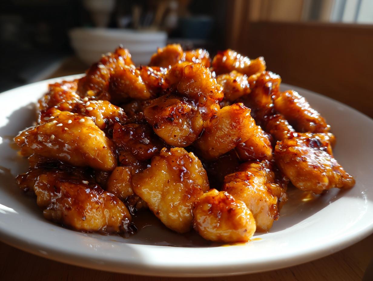 honey garlic chicken - Featured