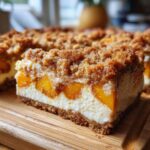 peach cobbler cheesecake - Tasty
