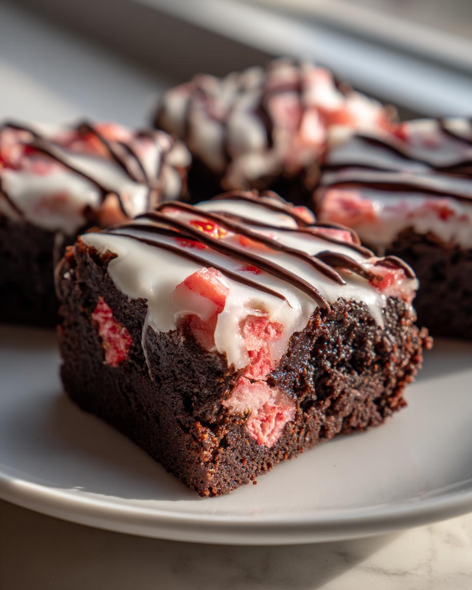strawberry brownies - Other 3